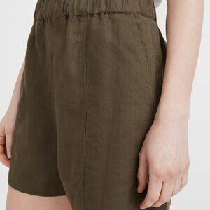 NWT Madewell Women's Linen-Blend Easy Pull-On Shorts